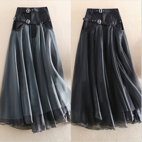 Damen mesh rock hohe taille - damen,
