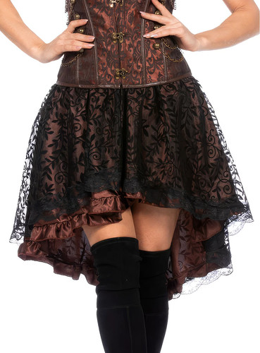Steampunk high low rock - steampunk, braun