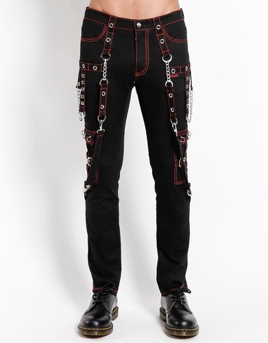 Gothic punk hose - punk, rot