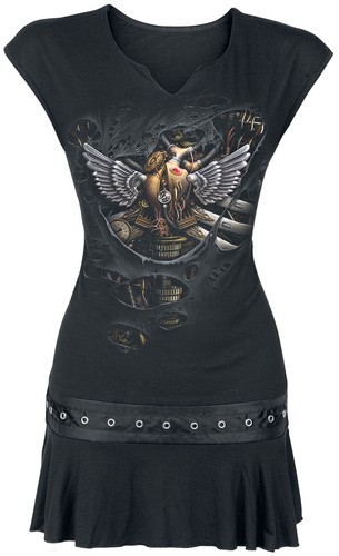 Spiral kurzes kleid damen - kleid,